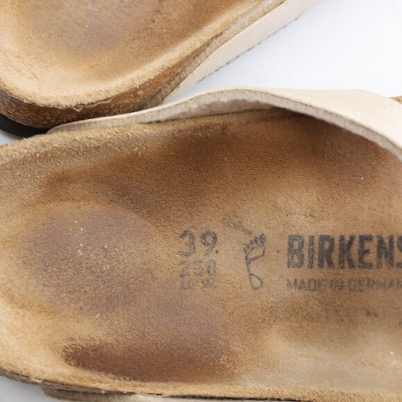 Birkenstock Gizeh Women's Size EU 39 US 8 Flip Flop Sandals Silver Birko-Flor - Picture 3 of 9